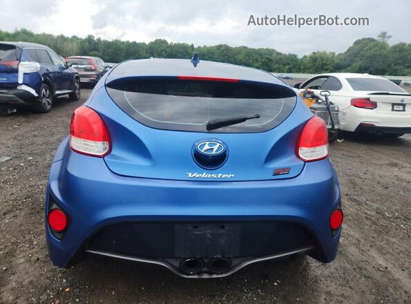 KMHTC6AE2GU257645 2016 HYUNDAI VELOSTER Blue Widok z tyłu