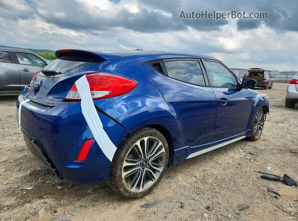 KMHTC6AE2GU300445 2016 HYUNDAI VELOSTER Blue Tył prawy