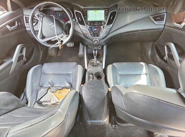 KMHTC6AE2GU300445 2016 HYUNDAI VELOSTER Blue Widok deski rozdzielczej