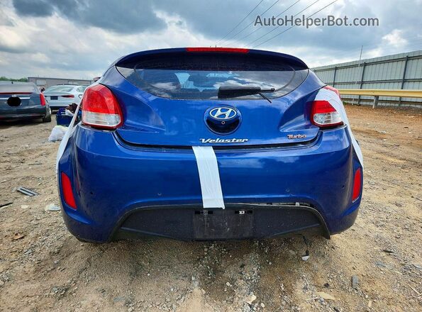 KMHTC6AE2GU300445 2016 HYUNDAI VELOSTER Blue Widok z tyłu