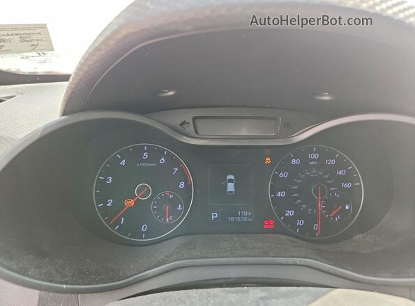KMHTC6AE2GU300445 2016 HYUNDAI VELOSTER Blue Widok zestawu wskaźników