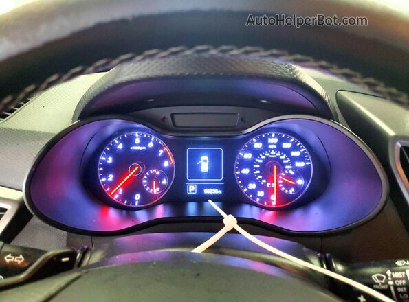 KMHTC6AE3GU264782 2016 HYUNDAI VELOSTER Silver Instrument cluster view