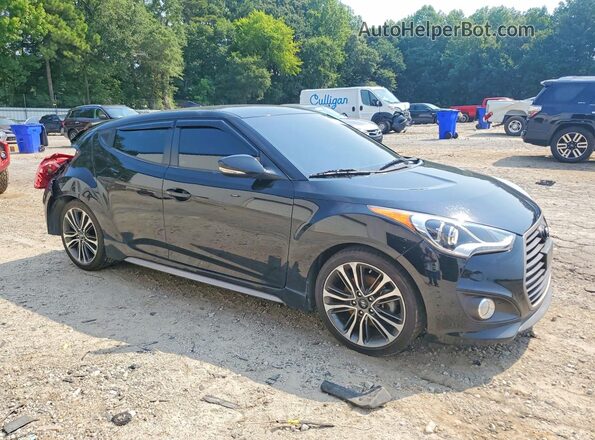 KMHTC6AE3GU273675 2016 HYUNDAI VELOSTER Black Առջևի աջ