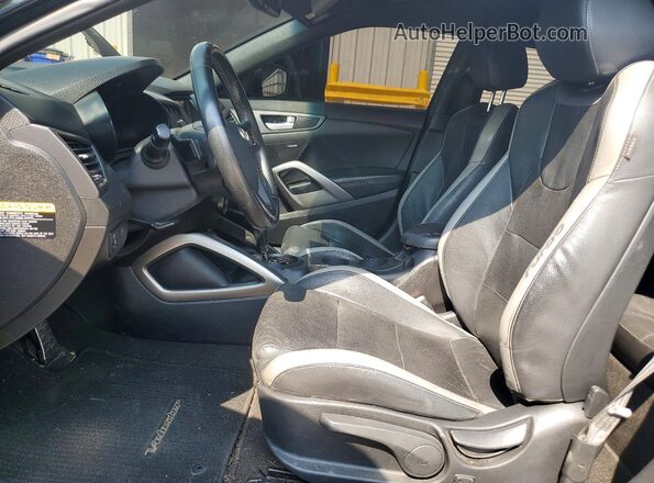 KMHTC6AE3GU273675 2016 HYUNDAI VELOSTER Black Սալոնի դիմացի տեսք