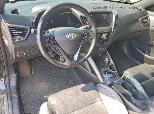 KMHTC6AE3GU273675 2016 HYUNDAI VELOSTER Black Առջևի վահանակի տեսք