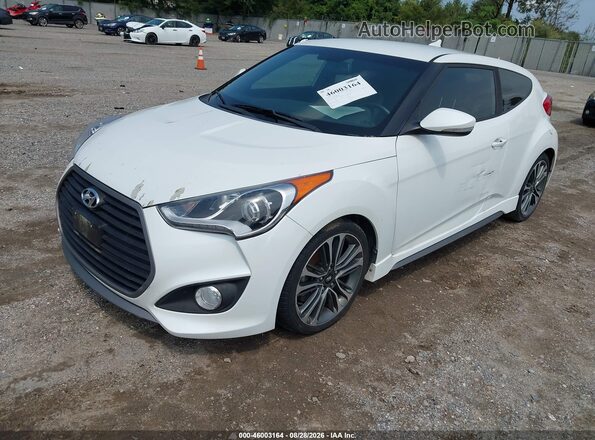KMHTC6AE3GU298804 2016 HYUNDAI VELOSTER White წინა მარცხენა ხედი სამი მეოთხედიდან
