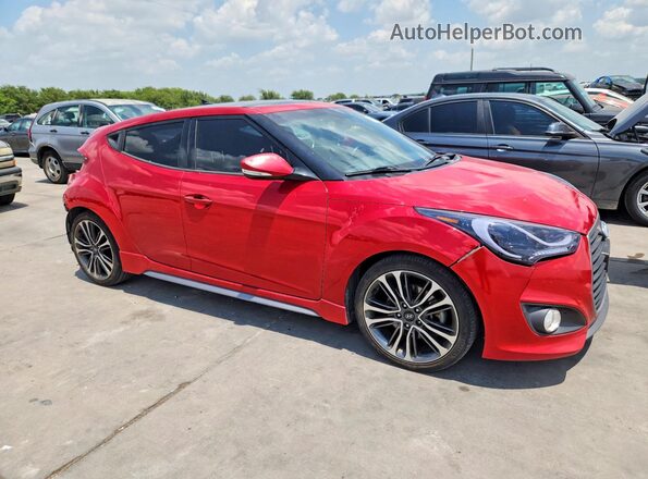 KMHTC6AE4GU260238 2016 HYUNDAI VELOSTER Red წინა მარჯვენა