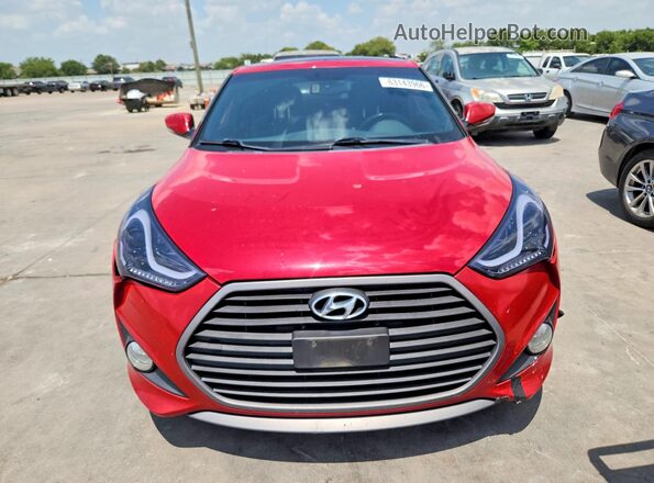 KMHTC6AE4GU260238 2016 HYUNDAI VELOSTER Red წინა ხედი