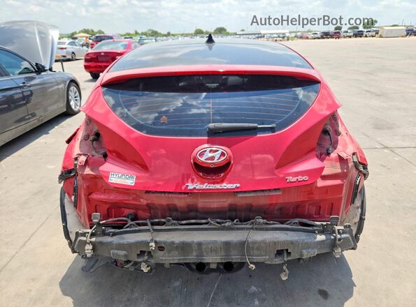 KMHTC6AE4GU260238 2016 HYUNDAI VELOSTER Red უკანა ხედი