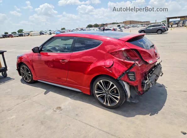 KMHTC6AE4GU260238 2016 HYUNDAI VELOSTER Red უკანა მარცხენა