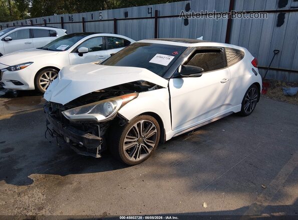 KMHTC6AE5GU302111 2016 HYUNDAI VELOSTER White Przód lewy