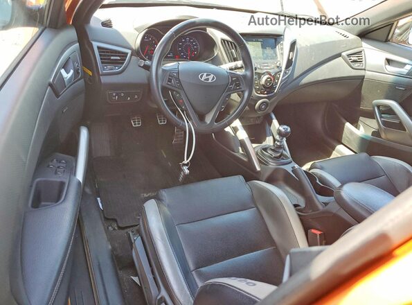 KMHTC6AE6GU254277 2016 HYUNDAI VELOSTER Orange Вид панелі приладів