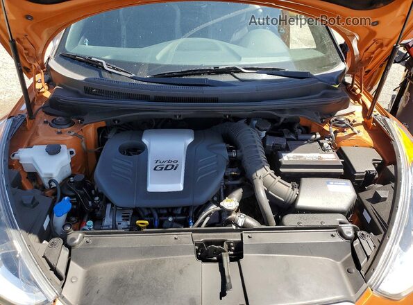 KMHTC6AE6GU254277 2016 HYUNDAI VELOSTER Orange Вид задньої частини салону