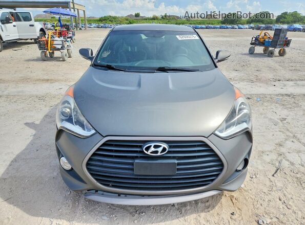 KMHTC6AE6GU272438 2016 HYUNDAI VELOSTER Gray წინა ხედი
