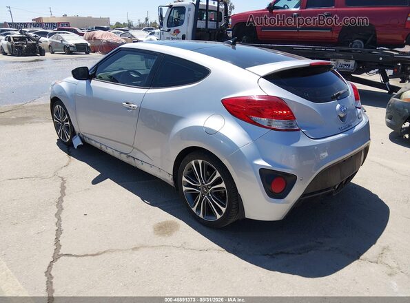 KMHTC6AE6GU299459 2016 HYUNDAI VELOSTER Серебряный Задняя левая четверть
