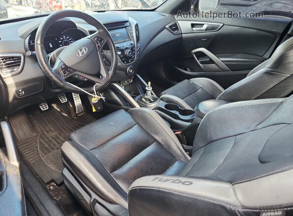 KMHTC6AE6GU303736 2016 HYUNDAI VELOSTER Черный Вид панели приборов