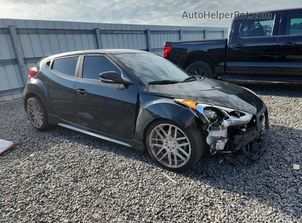 KMHTC6AE6GU303736 2016 HYUNDAI VELOSTER Черный Передняя правая четверть