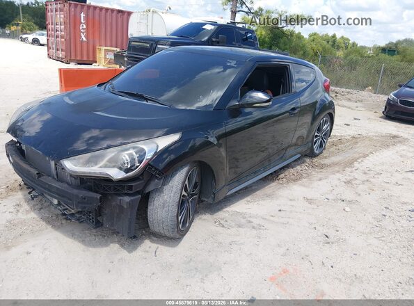 KMHTC6AE7GU267166 2016 HYUNDAI VELOSTER Black Передня ліва чверть