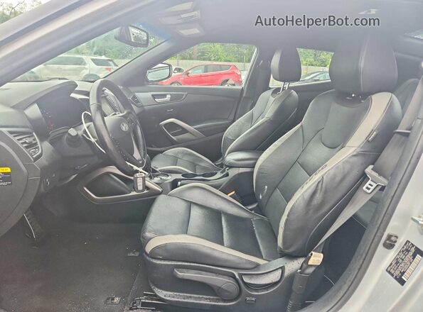 KMHTC6AE7GU271802 2016 HYUNDAI VELOSTER Gray Widok wnętrza z przodu