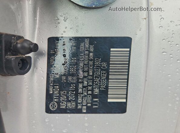 KMHTC6AE7GU271802 2016 HYUNDAI VELOSTER Gray Widok komory silnika