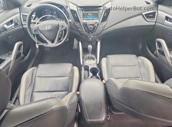 KMHTC6AE7GU271802 2016 HYUNDAI VELOSTER Gray Widok deski rozdzielczej