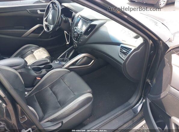KMHTC6AE7GU278958 2016 HYUNDAI VELOSTER Black Vista interior delantera
