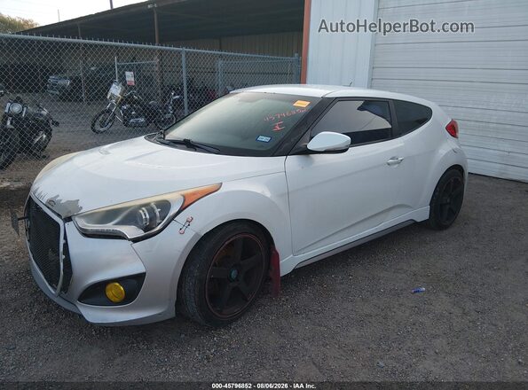 KMHTC6AE7GU279673 2016 HYUNDAI VELOSTER White Առջևի ձախ երեք քառորդ տեսարան