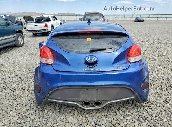 KMHTC6AE7GU291998 2016 HYUNDAI VELOSTER Blue Հետևի տեսք