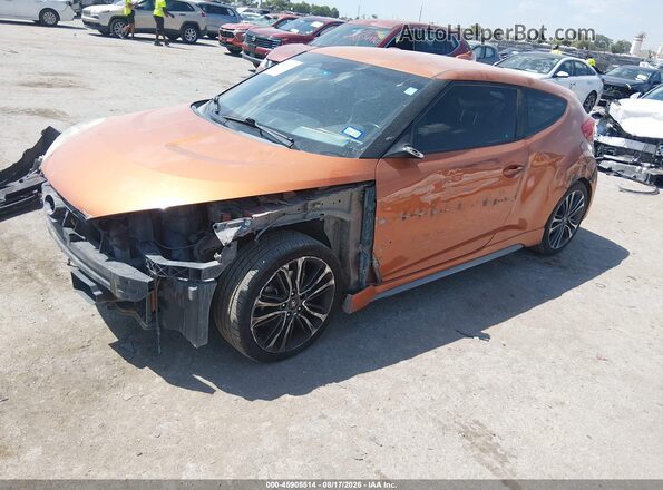 KMHTC6AE8GU298247 2016 HYUNDAI VELOSTER Orange Vista tres cuartos delantera izquierda