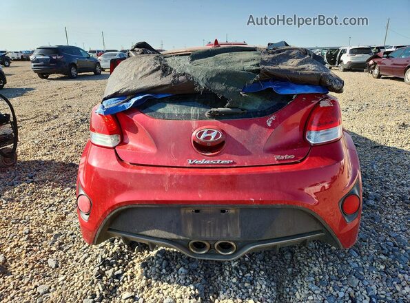 KMHTC6AE8HU309393 2017 HYUNDAI VELOSTER Red Vista trasera