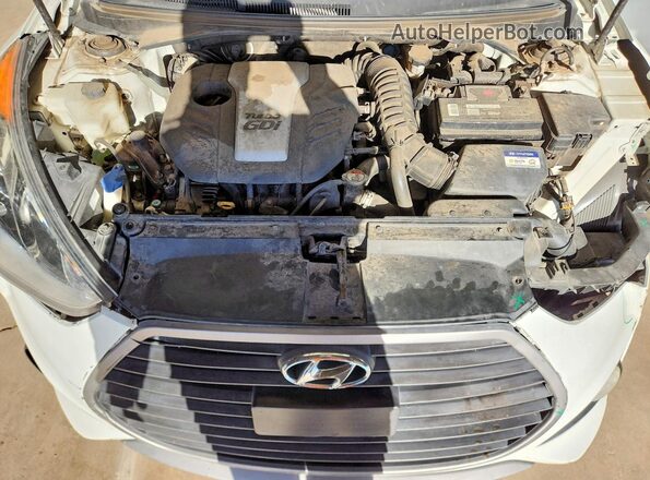 KMHTC6AE8HU310320 2017 HYUNDAI VELOSTER White Սալոնի հետևի տեսք