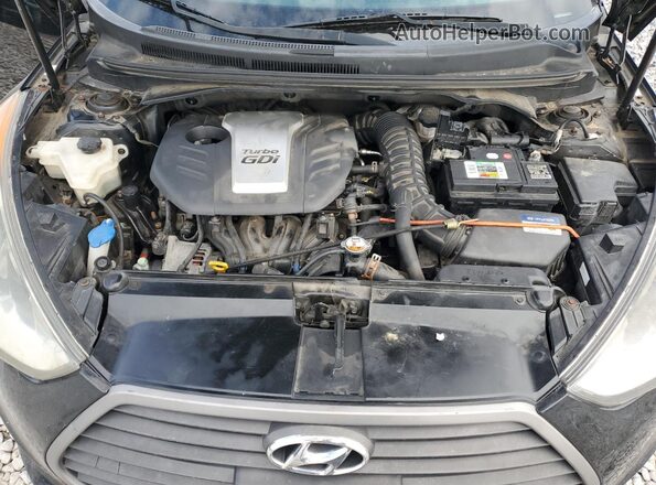 KMHTC6AE9GU264205 2016 HYUNDAI VELOSTER Black უკანა სალონის ხედი