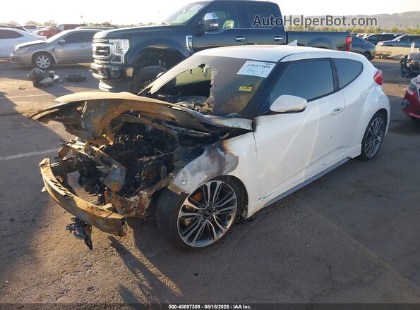 KMHTC6AE9GU291260 2016 HYUNDAI VELOSTER White Առջևի ձախ երեք քառորդ տեսարան