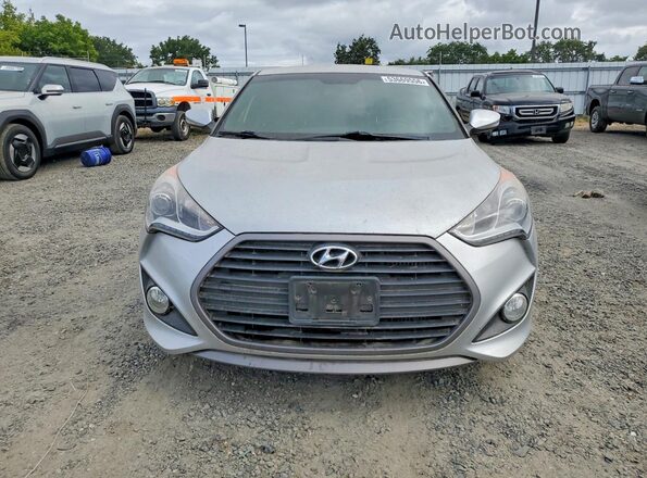 KMHTC6AEXGU263242 2016 HYUNDAI VELOSTER Silver Front view