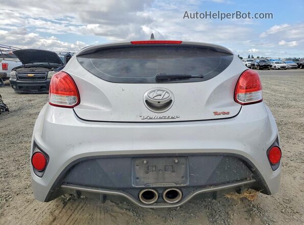 KMHTC6AEXGU263242 2016 HYUNDAI VELOSTER Silver Rear view