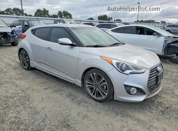 KMHTC6AEXGU263242 2016 HYUNDAI VELOSTER Silver Front right