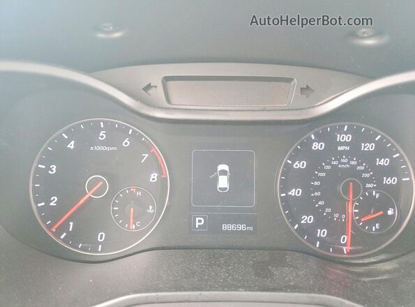 KMHTC6AEXGU304100 2016 HYUNDAI VELOSTER White Vista del cuadro de instrumentos