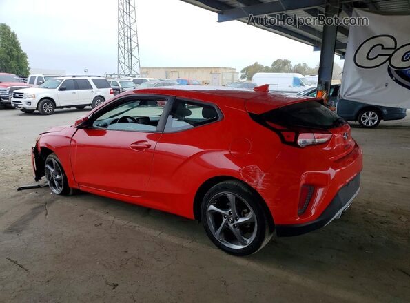 KMHTG6AF1KU018478 2019 HYUNDAI VELOSTER Red Trasero izquierdo
