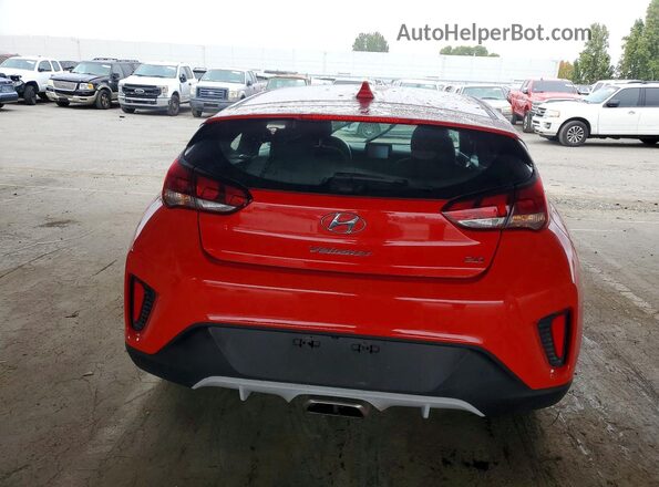 KMHTG6AF1KU018478 2019 HYUNDAI VELOSTER Red Vista trasera