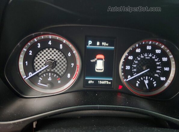 KMHTG6AF2LU026199 2020 HYUNDAI VELOSTER Black ხელსაწყოთა პანელის ხედი