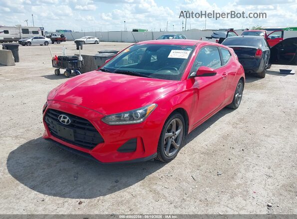 KMHTG6AF3KU017803 2019 HYUNDAI VELOSTER Red Передня ліва чверть