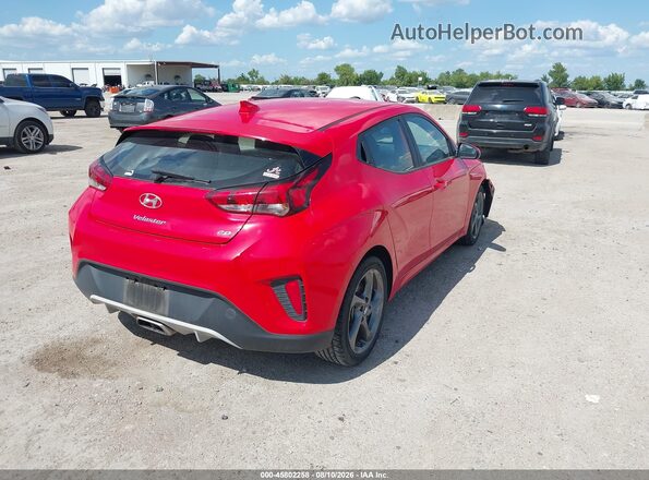 KMHTG6AF3KU017803 2019 HYUNDAI VELOSTER Red Задня права чверть