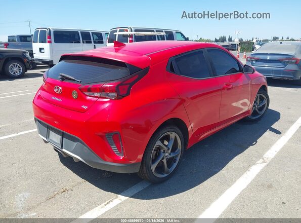 KMHTG6AF3KU019311 2019 HYUNDAI VELOSTER Red Rear right