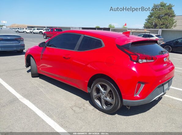 KMHTG6AF3KU019311 2019 HYUNDAI VELOSTER Red Rear left