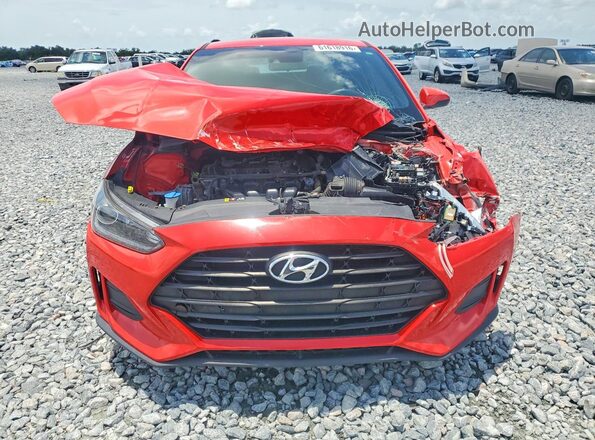 KMHTG6AF4KU016952 2019 HYUNDAI VELOSTER Red წინა ხედი