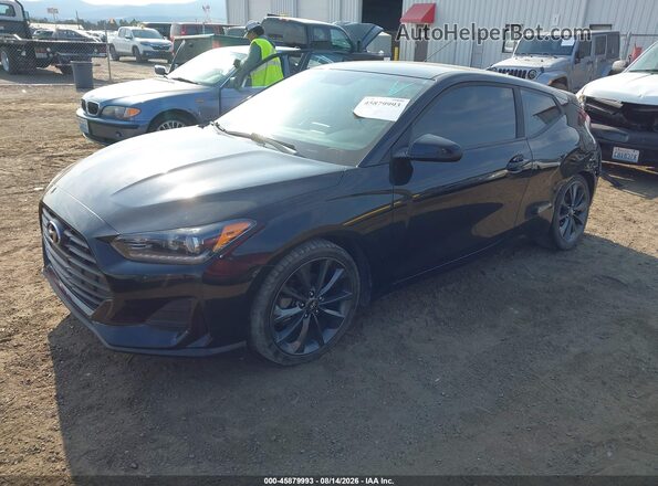 KMHTG6AF6KU004608 2019 HYUNDAI VELOSTER Black Передня ліва чверть