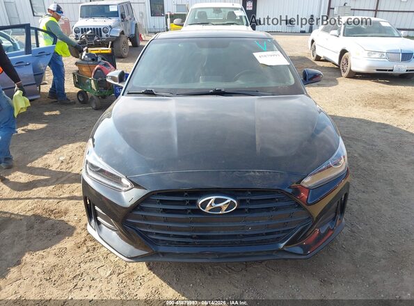 KMHTG6AF6KU004608 2019 HYUNDAI VELOSTER Black Вид задньої частини салону
