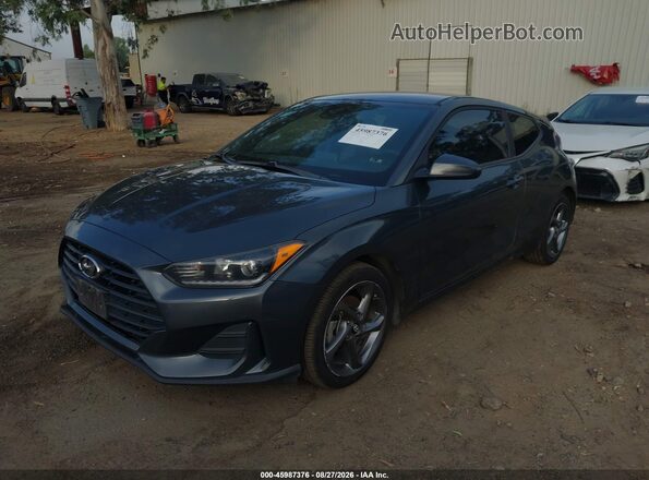 KMHTG6AF6KU013728 2019 HYUNDAI VELOSTER Gray Передня ліва чверть