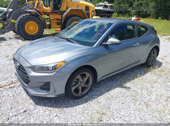 KMHTG6AF6KU017049 2019 HYUNDAI VELOSTER Silver წინა მარცხენა ხედი სამი მეოთხედიდან