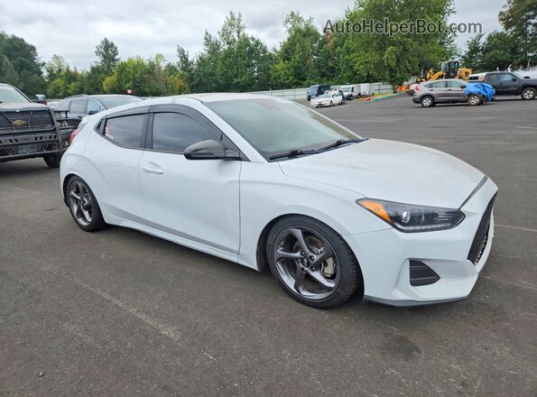 KMHTG6AF8KU019613 2019 HYUNDAI VELOSTER White Przód prawy